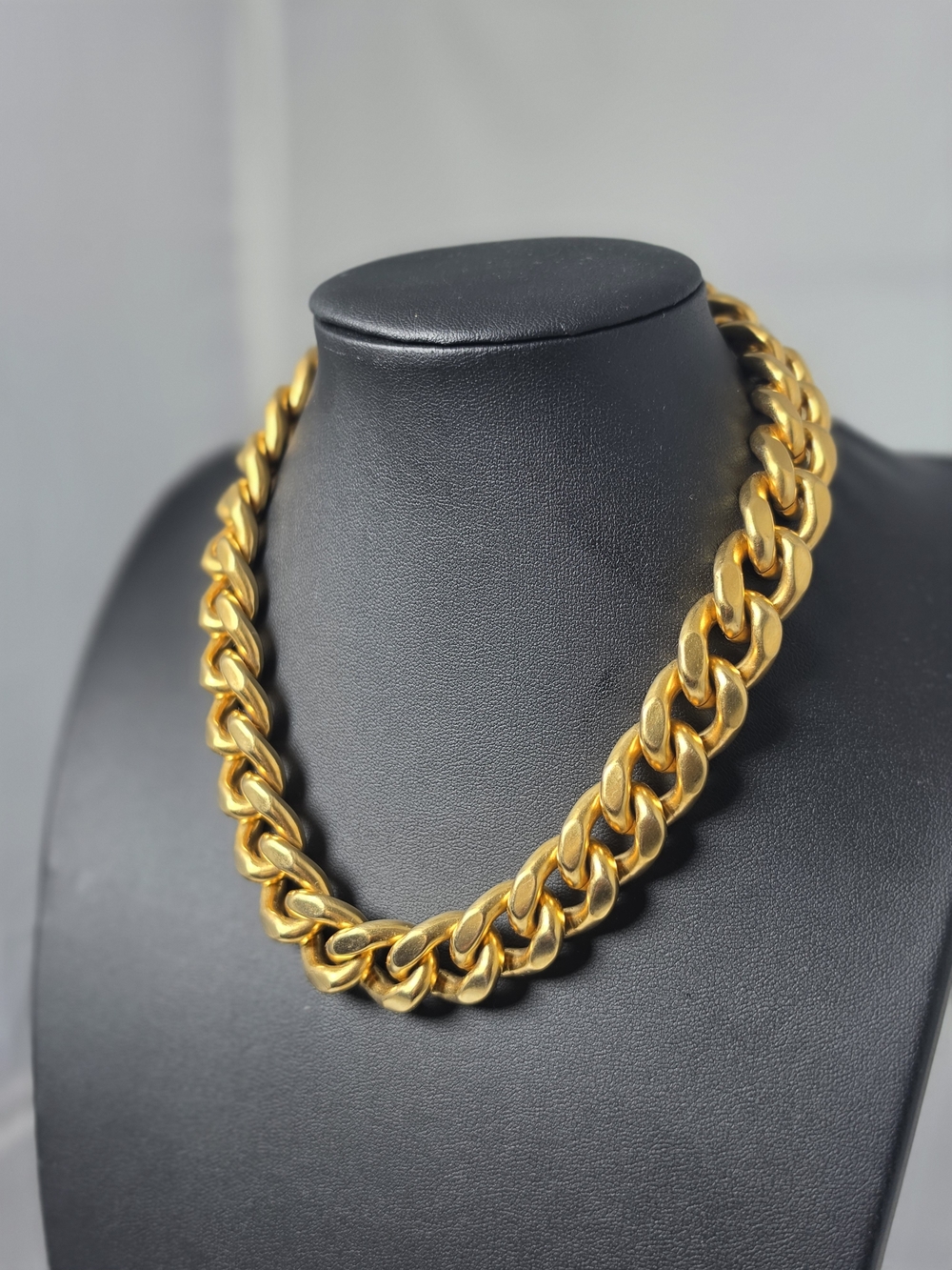 Vintage Givenchy Chunky Gold-Tone Curb Link Statement